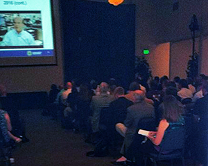 Photo of attendees at the AORG's Airline Operations Workshop (AOW) at NASA Ames Research Center