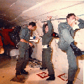 Image of a zero gravity study in a KC-135 aircraft.