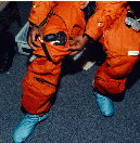 Image of the BIP connection which allows us to record physiological data during launch