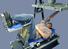 Image of research Subject in a Vibration Chair