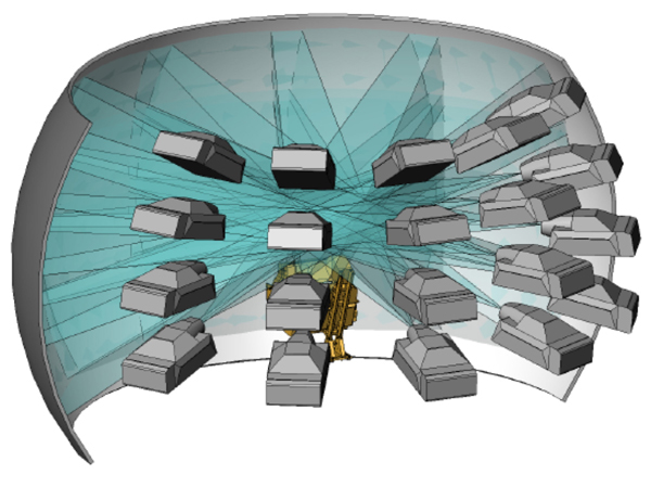 A computer drawing of the Operationsl Based Vision Assessment (OBVA) Simulator