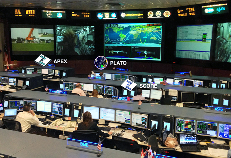 Several applications developed by the Human Computer Interaction Group are installed at NASA Mission Control at Johnson Space Center