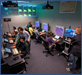 An Airspace Operations Lab (AOL) air traffic control simulation is conducted at NASA Ames Research Center [click to view image galleries]